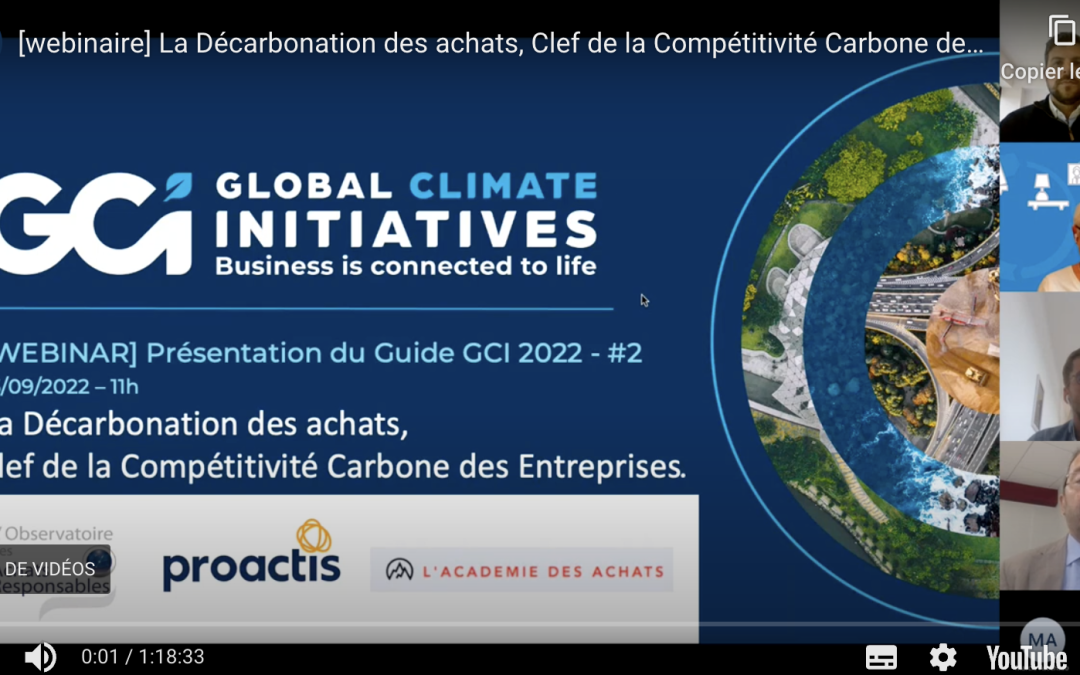 La décarbonation des achats, Clef de la Compétitivité Carbone des Entreprises